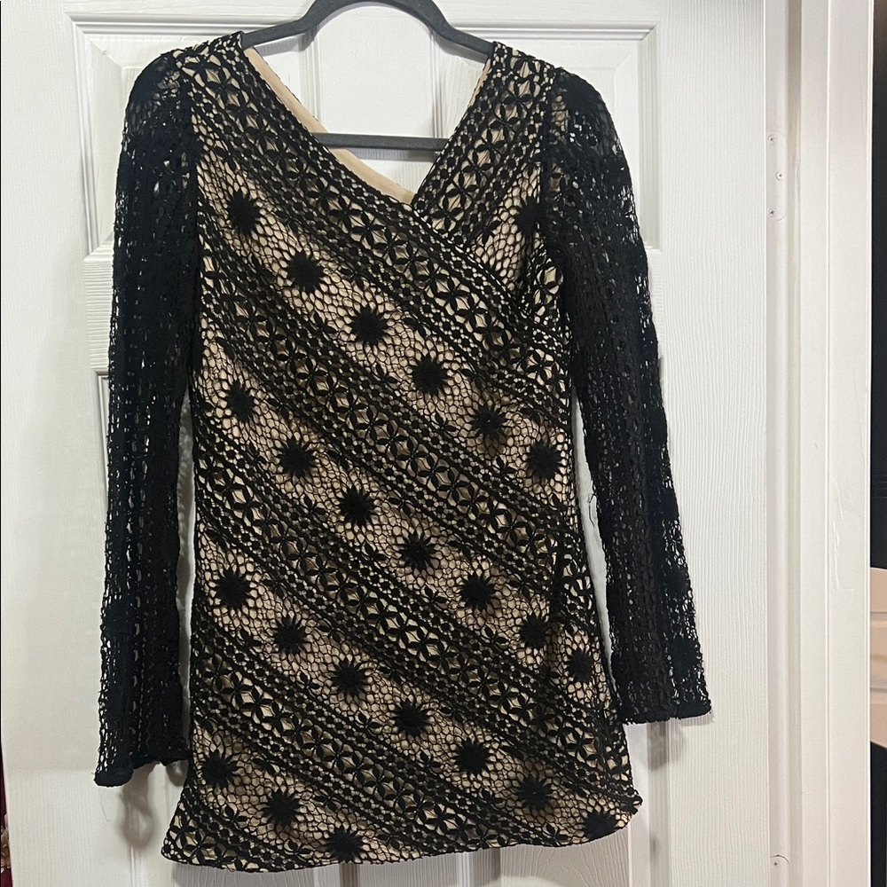 Dana Buchman Black Lace Dress Size 2